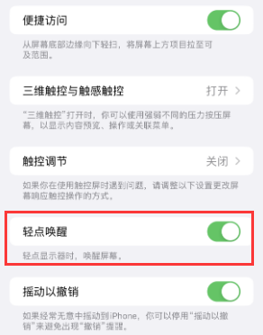 市中苹果授权维修站分享iPhone轻点无法唤醒怎么办 