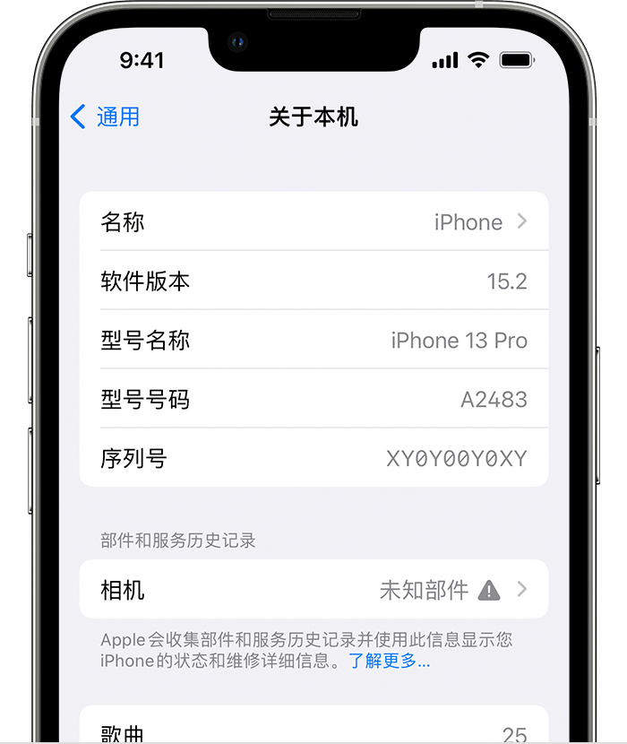 市中苹果维修分享iPhone 出现提示相机“未知部件”是什么原因？ 